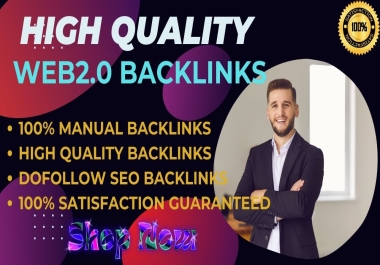 I will create 100 Web2.0 SEO Backlinks On High DA Website