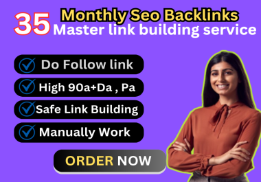 I will build 35 high authority 90+ Da SEO profile backlinks