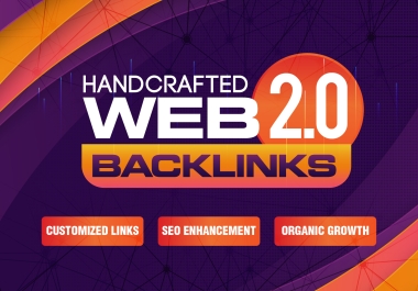 I will Create manually 100 High Quality WEB 2.0 Backlinks