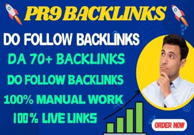 I Will Do 130+ High Quality PR9 Do Follow SEO Backlinks DA70+