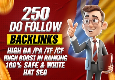 i will do high quality dofollow and manual SEO backlinks services