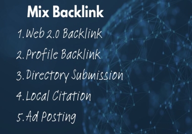 I will do 100 dofollow mix backlinks