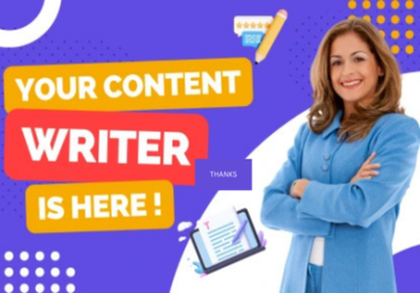 I will be your content writer & SEO Optimized