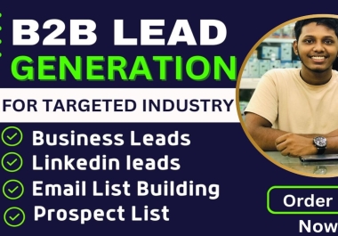 I specialize in B2B lead generation,  prospecting,  list building,  and email list creation.