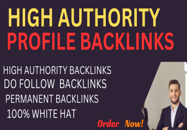 I will do high quality 120+ pr9 and, profile backlinks.