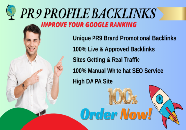 I will create 100 high quality PR9 Creation backlinks to rank your website in Google