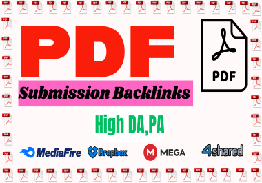 30 Doc,  PPT,  PDF Submissions Backlinks High Authority Websites