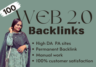 I will create 100 high authority web 2.0 backlinks