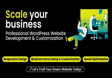 I will Craft Responsive WordPress Websites for Your Business