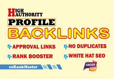 Manual 90 High-Quality Profile Backlinks for SEO Ranking Growth