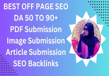 I provide high da PDF submission, Image submission and Article submission