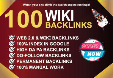 Boost Your SEO with 100 Premium Wiki Backlinks