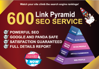 Boost Your Website Ranking with a 600 Link Pyramid SEO Service