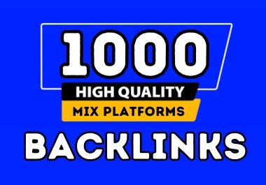 1000 Strong SEO Backlinks to Increase Ranking of your site on Google