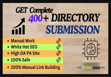 I offer high-quality manual directory submission backlink.