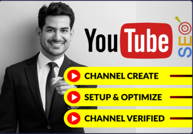 I Will Create,  Set Up,  and Optimize a Professional YouTube with Logo and Banner