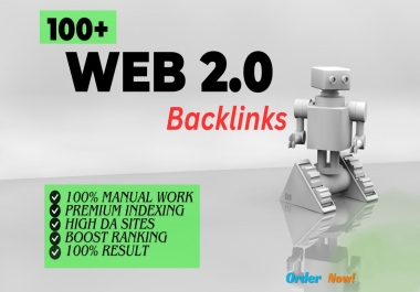 I will create professional indexable 50 high quality Web 2.0 backlinks to improve your web site rank