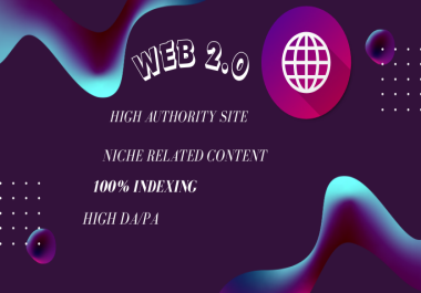 I will deliver 100 high-quality Web 2.0 backlinks for top rankings