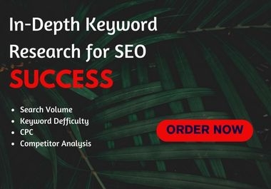 I Will Perform In-Depth Keyword Research for SEO