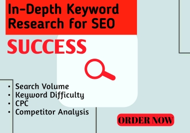 I Will Perform In-Depth Keyword Research for SEO