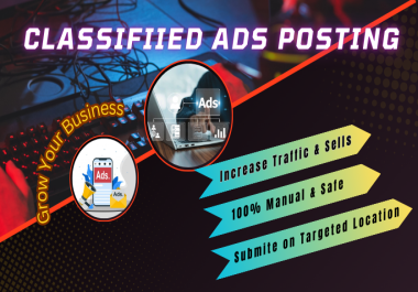 I will give you 100 Professional Classified Ads Posting Services Boost Your Online Presence