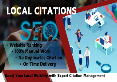 I'll Do 100 Expert Local Citation Service to upgrade Your Business's Online Presence & Local Ranking