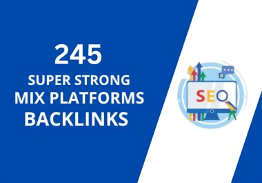 245 Unique SEO Backlinks From High Authority Domain To Improve Ranking.