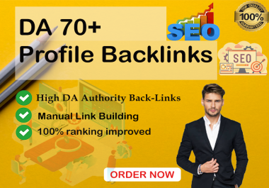 I will create da 70 high quality dofollow SEO backlinks high da authority link building