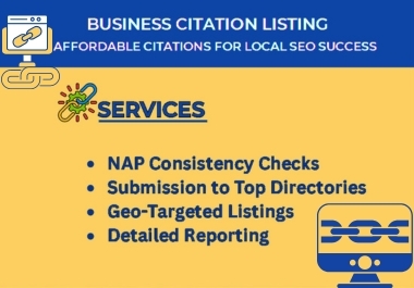 I will help your business stand out with affordable and effective citation listings for local SEO.