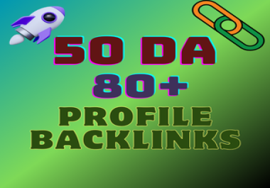 I will create 50 backlinks on da 80 plus sites for high ranking on google.