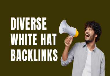 Handmade 50 Diverse White hat SEO Backlinks