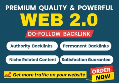 I Will create 100 Contextual Web2.0 SEO Backlinks on High DA Website