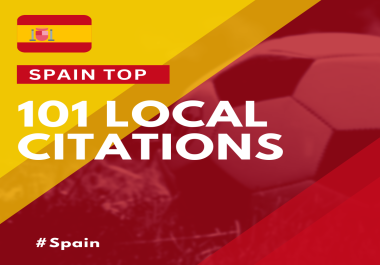 I will do Spain TOP 101 LOCAL CITATIONS,  LOCAL SEO Spain