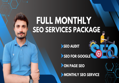 Provide SEO audit,  on page seo,  seo for Google,  and monthly seo service