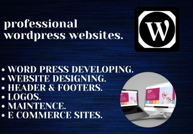 Get Word press developed and designed websites for your business.