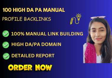 I will create 100 SEO backlinks for your website of high DA/PA domain