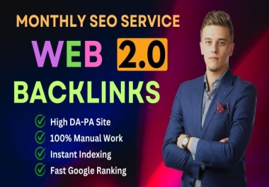 100 DoFollow Web 2.0 Backlink Creation for SEO Success