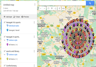 1ST page GOOGLE, 17k map citations +20 direction+140 miles.