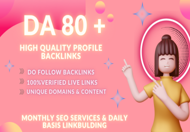 I will do Profile Backlink on 80+ site on your brand