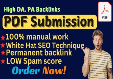 60 Excellent Quality PDF Submission Backlinks