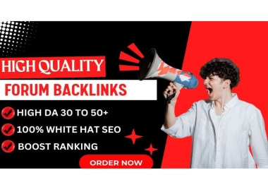 I will provide 60 Manual Forum Posting SEO Backlinks to High Quality Websites