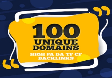 Increase Ranking with 50 Unique Domain High Authority Backlinks PA DA TF CF Upto 50