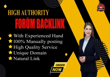 I will Create 70 top quality forum backlinks for your website ranking