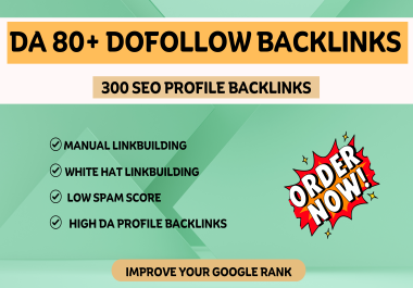 I will do Profile Backlink on DA 80+ Site for your brand & improve your website Google Ranking.