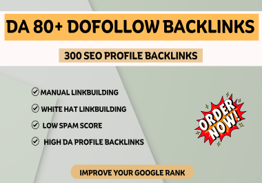 I will do Profile Backlink on DA 80+ Site for your brand & improve your website Google Ranking.