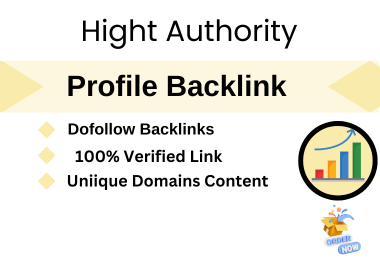 I Will Build 150 Profile Backlinks to Grow Your Business Website DA 75+