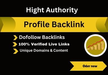 I will do 200 profile backlinks to grow your business website where DA 75+.