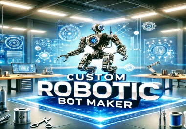 I Will Design and Build Customized Auto Robotic Bots for Your Needs