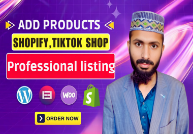 I will add products to your TikTok store with professional listing services