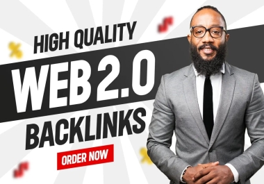 100 High Quality WEB 2.0 Dofollow Backlinks High DA 80+